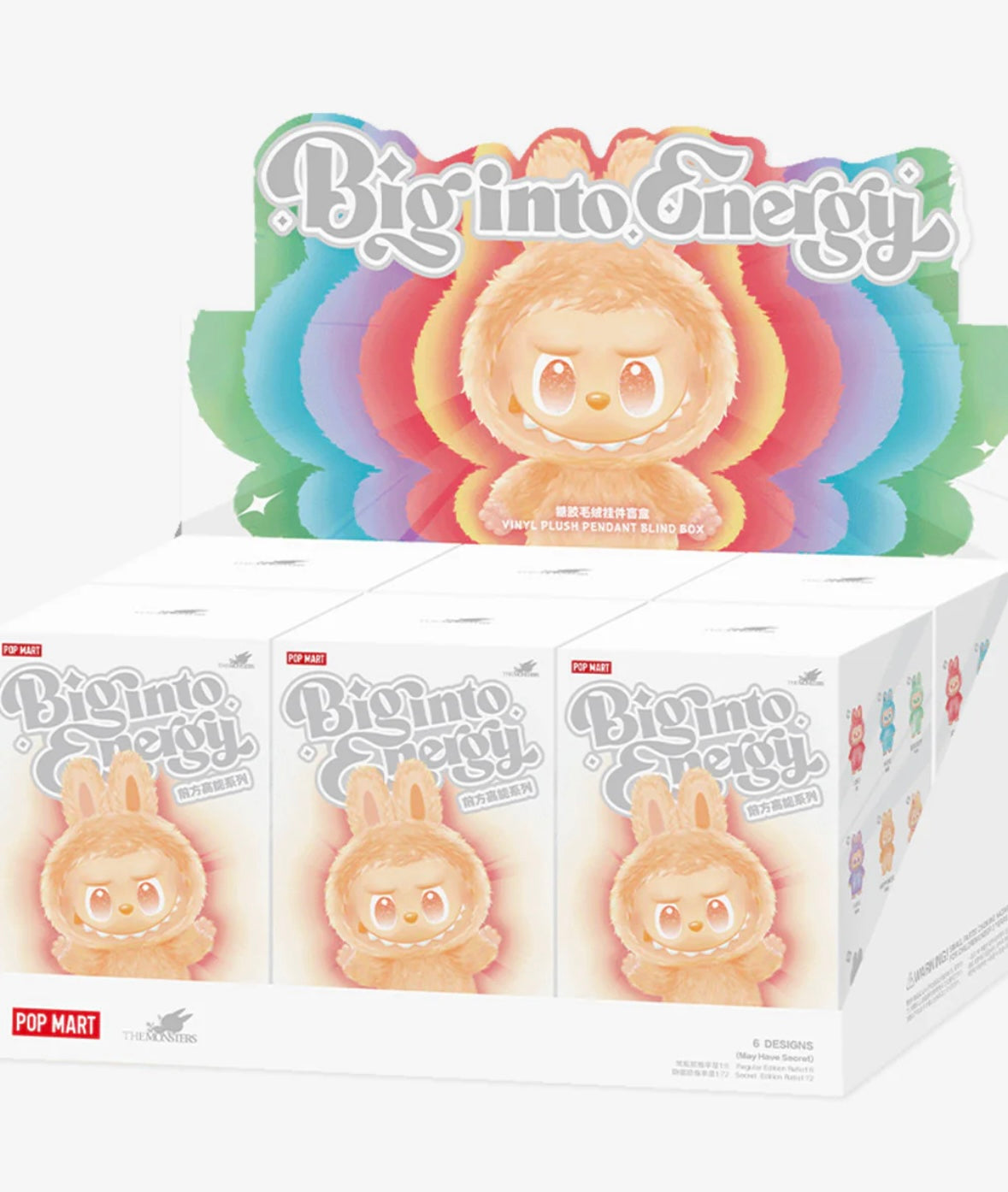 Peluche Labubu Big into Energy Series
- Blind BOX 6 pièces